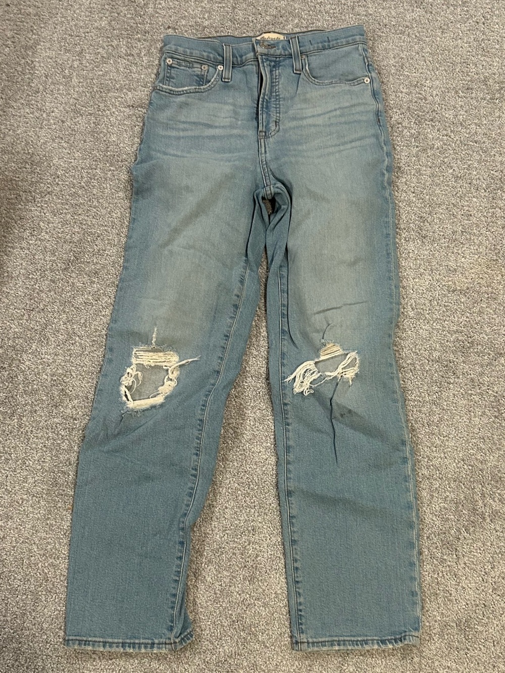 Madewell Light Blue Distressed Perfect Vintage Jeans